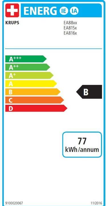 Etichetta energetica Krups Ea8161