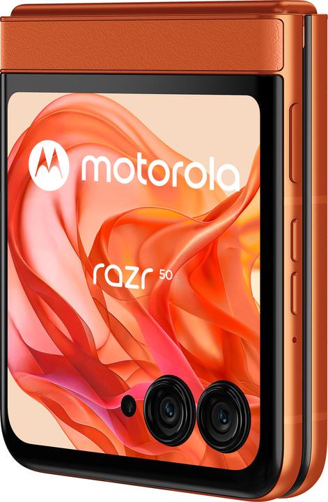 Produktbild Motorola Razr 50 (256 GB, Spritzige Orange, 3.60", SIM + eSIM, 50 Mpx, 5G)
