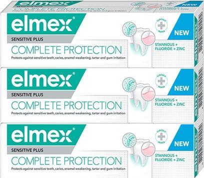 Elmex Toothpaste Sensitiv e Plus Complete Protection Tripack 3 x 75 ml (75 ml)
