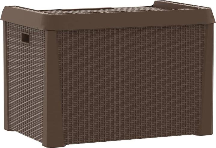 Produktbild VidaXL Gartentruhe Braun 125 L PP,Farbe: Braun,Material: 100