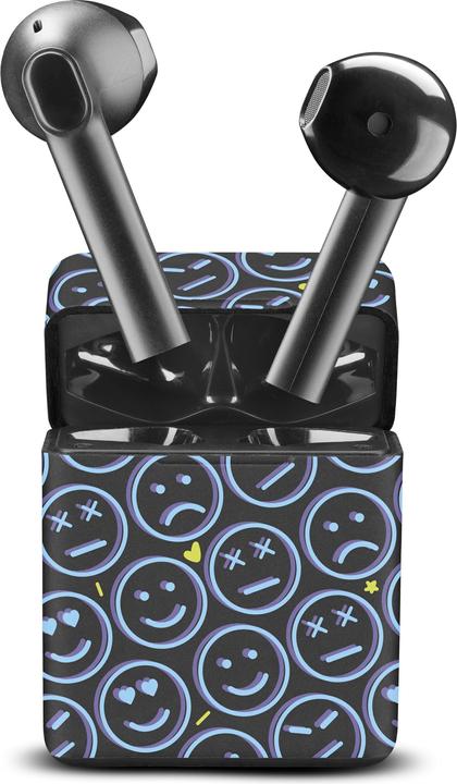 Music Sound Cellularline Music & Sound Bluetooth Earphones Fantasy SMILE Black (ANC, 15 h, Wireless)