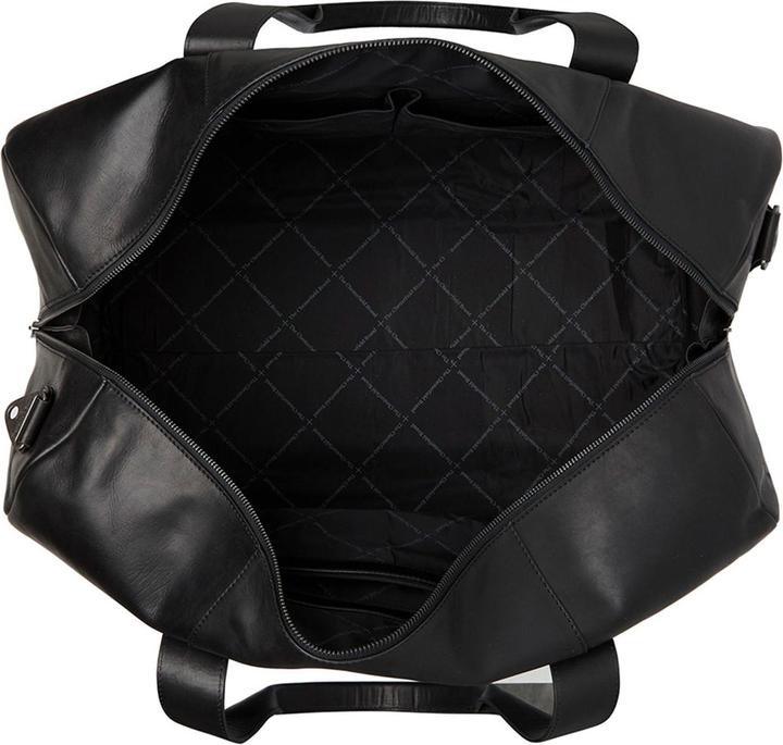 Produktbild The Vegan Cow Chesterfield Brand Leren Weekendtas Zwart Hudson (50 l)