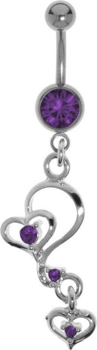 Image du produit Bijouteria Piercing nombril (Titane, Laiton, Cristallin)