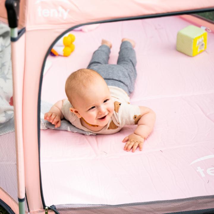 Image du produit Tenty Tapis de parc rose (150 cm, 150 cm)