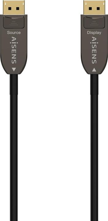 Produktbild Aisens CABLE DISPLAYPORT 1.4 AOC 20M NEGRO - Kabel - Digital/Display/Video (20 m, DisplayPort)