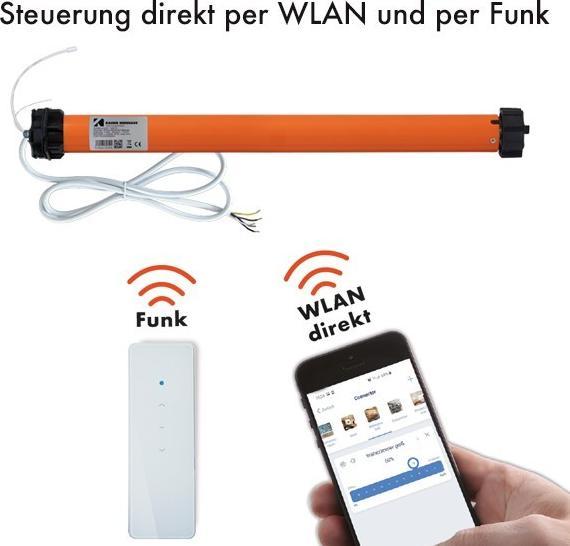 Image du produit Kaiser Nienhaus Moteur tubulaire sans fil pour volets roulants Favorit