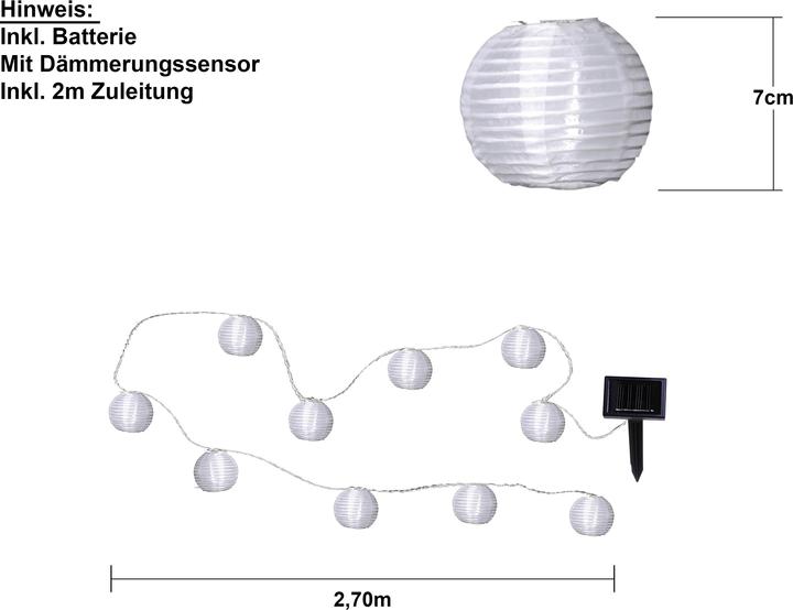 Image du produit Star Trading Boule de riz solaire (2.70 m)