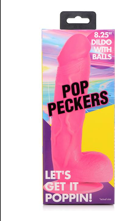 Image du produit Pop Peckers Poppin Dildo 20 cm - Pink