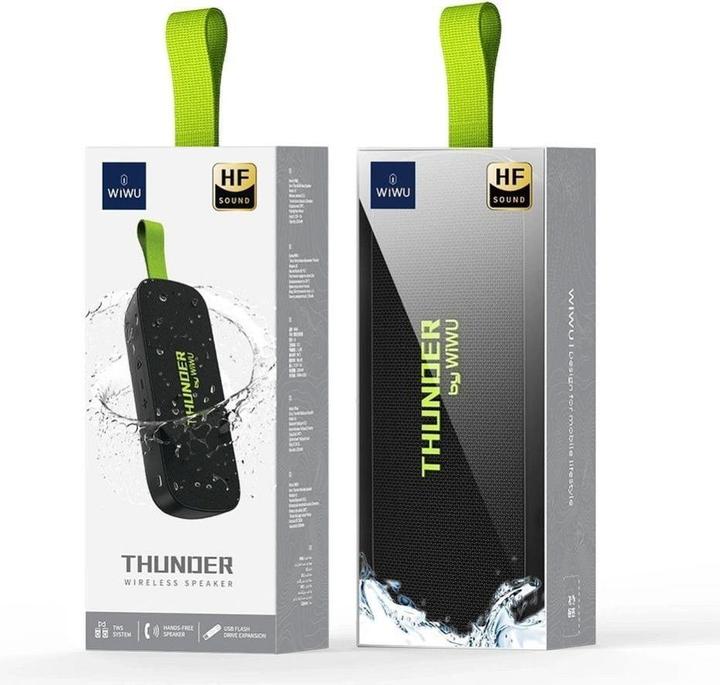 Actual product image Wiwu Bluetooth speakers - Wireless Bluetooth Speaker Thunder H2 (4 h, Battery operated)