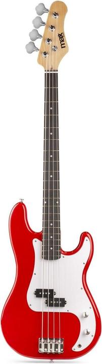 Actual product image Max Electric Bass GigKit Red (Electric bass, Maple, Linden)