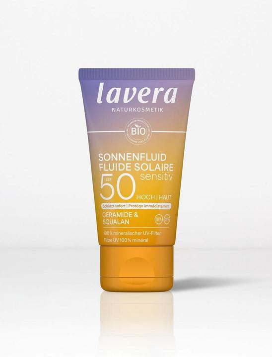 Actual product image Lavera Sonnenfluid sensitiv LSF50 Tube 40 ml (Suntan cream, SPF 50, 40 ml)