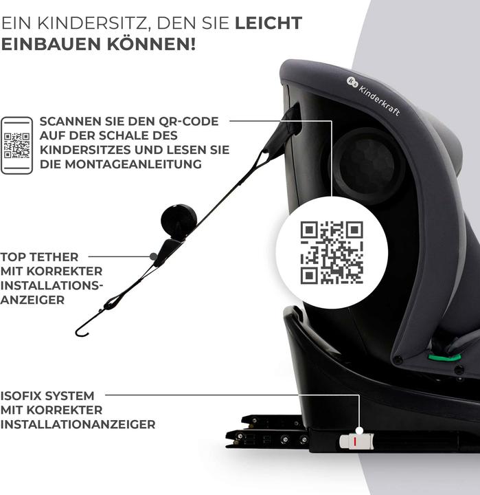 Produktbild KinderKraft I-Grow (Reboarder, ECE R129/i-Size Norm)