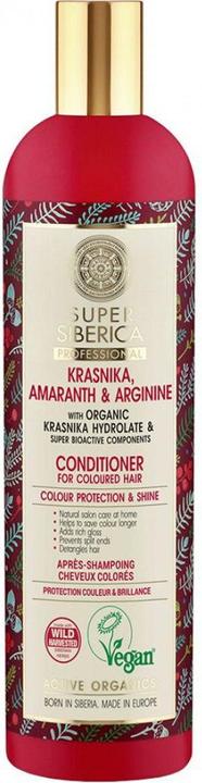Natura Siberica Super Krasnika Amaranth & Arginin Conditioner für coloriertes Haar, 400 ml (400 ml)