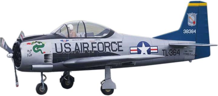 Vq Models T-28 Trojan (silver/blue) / 1770mm (Warbird)