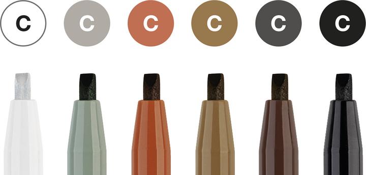 Image du produit Faber-Castell Feutres à l'encre de Chine Pitt Artist Pen Calligraphy 6 couleurs (Blanc, Jaune, Marron, Pink, 6 x)