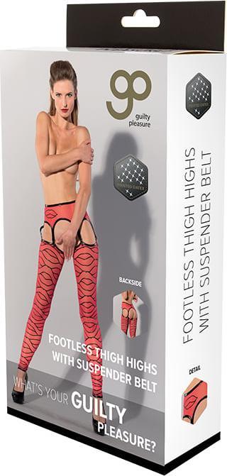 Produktbild Guilty Pleasure Gp Printed Thigh Highs With Suspender S (S)