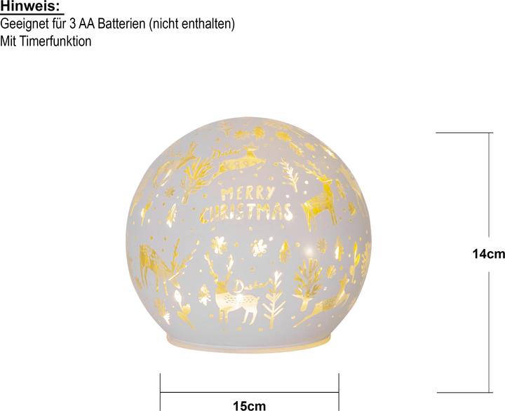 Actual product image Star Trading Glass Decoration MerryX-mas