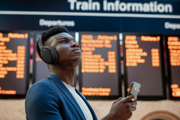 Image du produit JVC HA-S100N - Casque avec microphone - pleine taille - Bluetooth - sans fil, filaire - G active (ANC, 25 h, Filaire)