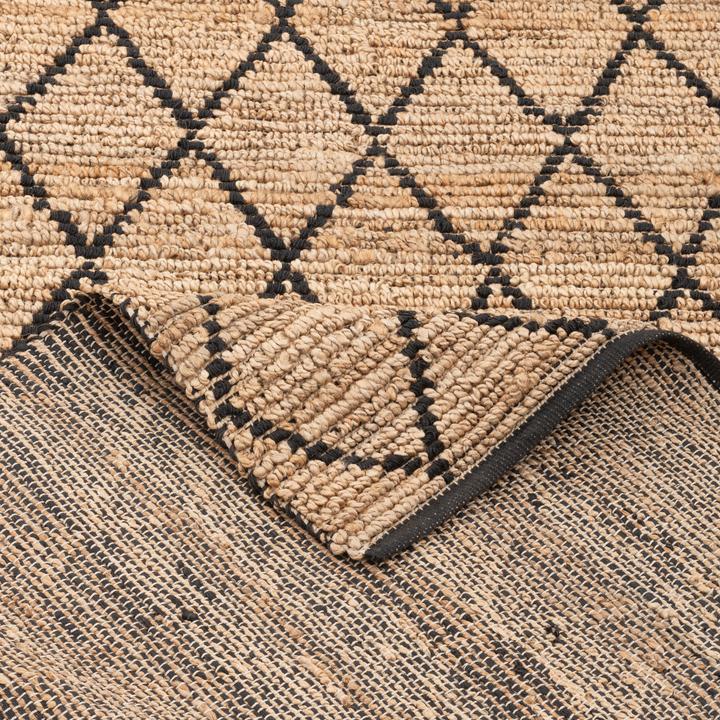 Produktbild Pergamon Naturfaser Teppich Jute Salsa Rauten (80 x 150 cm)