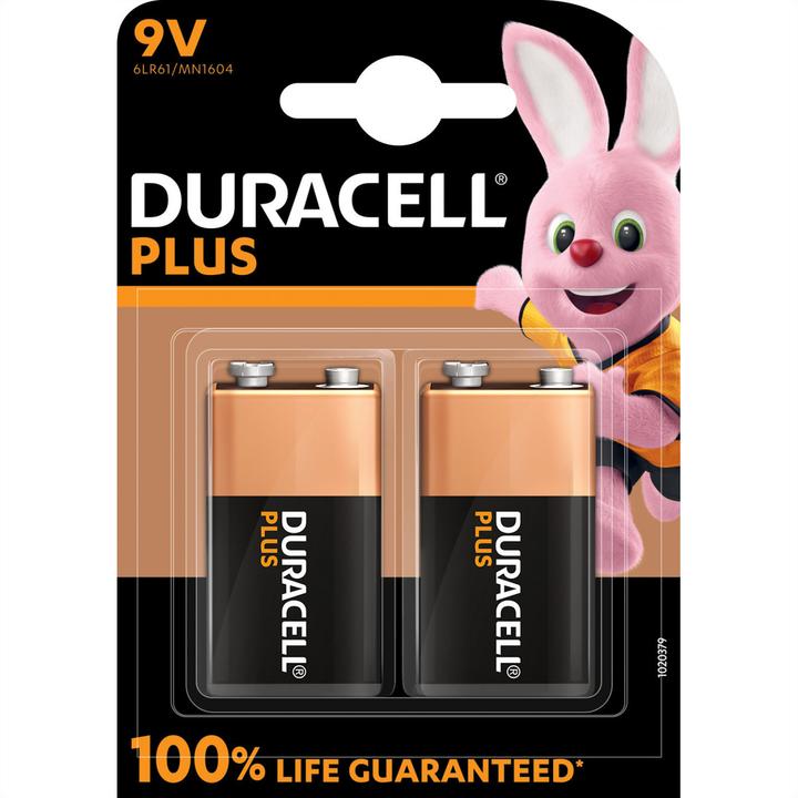 Immagine prodotto Duracell Plus Power (2 pz., 9V Block, 580 mAh)