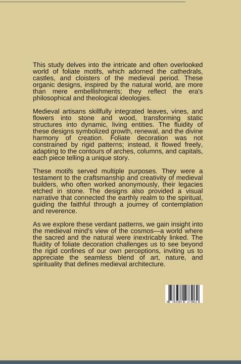 Immagine prodotto Unbound by Form: Exploring the Fluidity of Foliate Decoration in Medieval Architecture (Tedesco, Saqlin, 2024)
