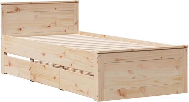 Produktbild VidaXL Bett ohne Matratze mit Kopfteil (90 x 200 cm)
