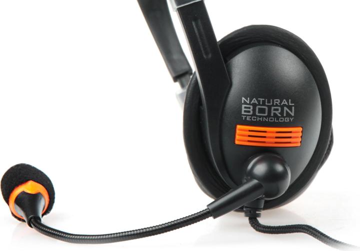 Actual product image Genesis NATEC NSL-0294 Natec Drone Headphones + Microphone, 2 x Mini Jack 3.5mm (Cable)
