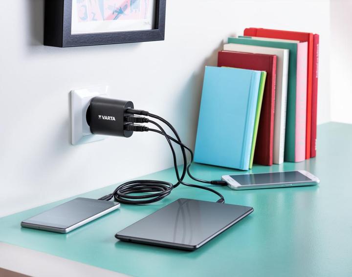 Produktbild Varta Wall Charger 27W 2 x USB 2,4A + USB Typ C 3,0A (27 W)