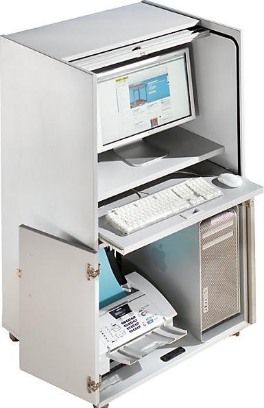 Immagine prodotto eurokraft pro Armadio per computer con tapparella in plastica, mobile