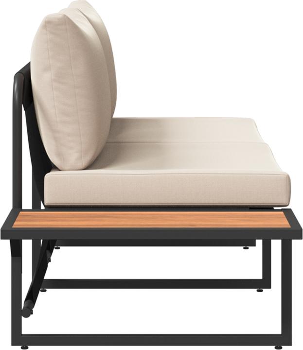 Produktbild VidaXL 2-Sitzer Garten-Sofa mit Taupe-Kissen