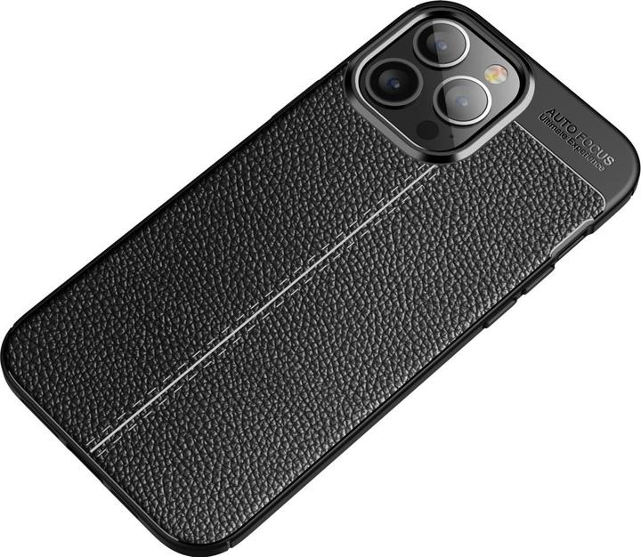 Actual product image Screenguard Apple iPhone 15 Pro Case Leather Design TPU Cover (Apple iPhone 15 Pro)