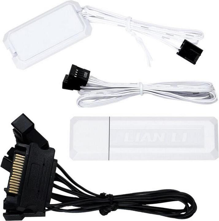 Actual product image Lian-Li UNI FAN TL Wireless Lüfter, ARGB, PWM, 3er-Pack - Reverse Blade, 120mm, weiss (120 mm, 3 x)