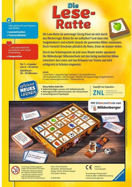 Produktbild Ravensburger Die Lese-Ratte (Deutsch)