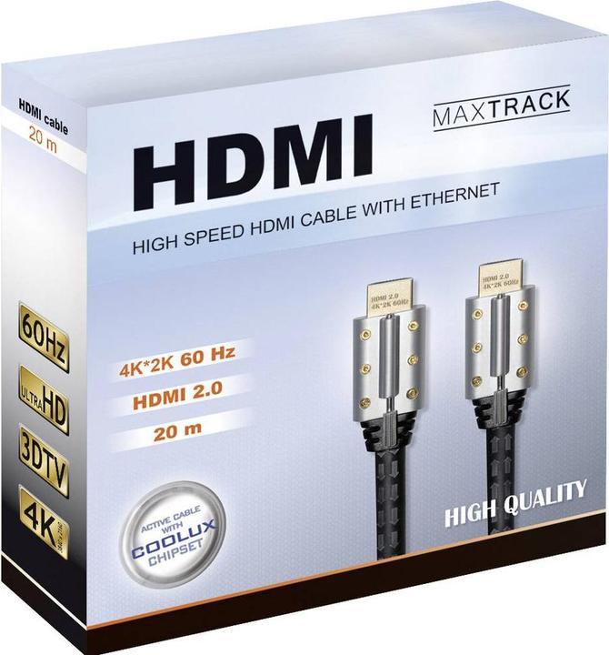 Actual product image Maxtrack HDMI (Typ A) — HDMI (Typ A) (20 m, HDMI)
