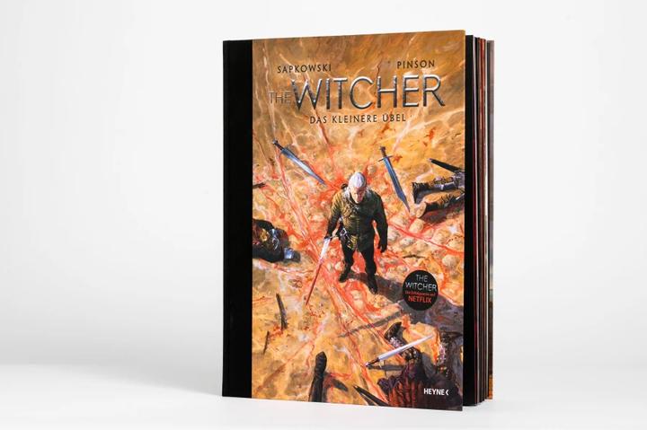 Actual product image The Witcher Illustrated – Das kleinere Übel (German, Andrzej Sapkowski, Erik Simon, Ugo Pinson, 2022)