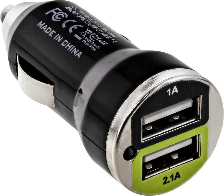 Immagine prodotto InLine Adattatore di alimentazione per auto USB