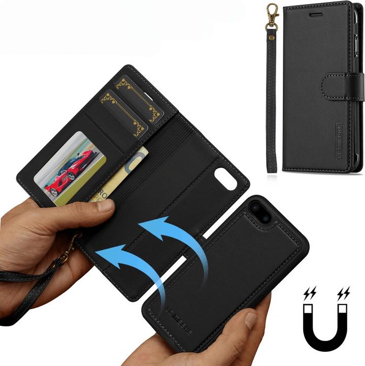 Produktbild LC.Imeeke iPhone SE / 8 / 7 - Teilbare Brieftasche 2-in-1 Handyhülle (Apple iPhone SE (3rd Gen), Apple iPhone 7, Apple iPhone 8, Apple iPhone SE (2nd Gen))