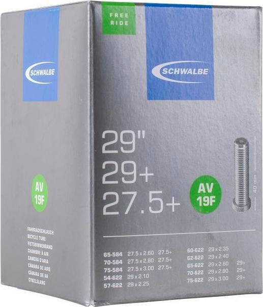 Schwalbe Tube 27.5"-29" AV19F (Schrader (AV), 27.5", 29", 40 mm)