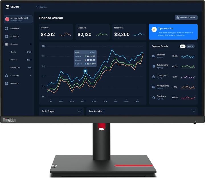 Lenovo ThinkVision T22i-30 (1920 x 1080 Pixel, 21.50")
