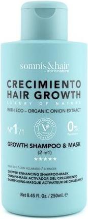 Immagine prodotto NoName Somnis&Hair 2 in 1 Shampoo e maschera per la crescita dei capelli 250ml (Shampoo liquido)