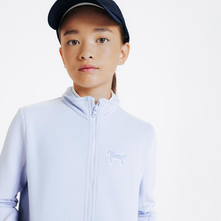 Actual product image Fouganza Reit-Sweatjacke 500 Kinder lila