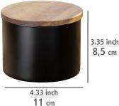 Produktbild Wenko Aufbewahrungsdose Mio schwarz (0.70 l)