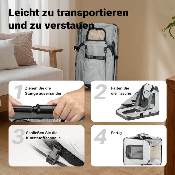 Actual product image Fudajo Transport box (Dog, Foldable, Breathable)