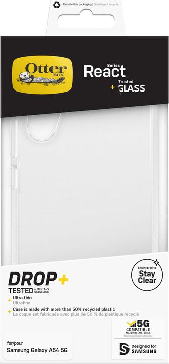 Produktbild OtterBox React + Glass Bundle - Kit (Samsung Galaxy A54 5G)