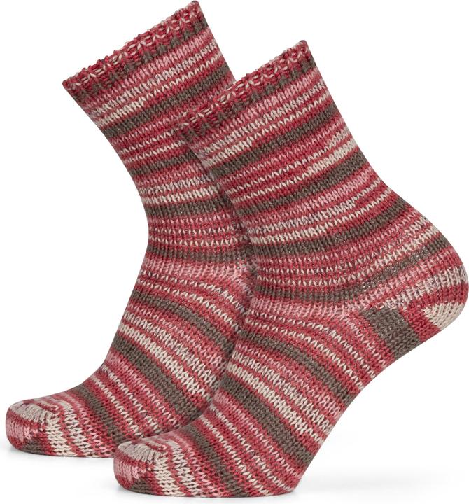 Produktbild Normani 2 Paar Gestrickte Wollsocken Bunt-geringelt (2er Pack, 39 - 42)