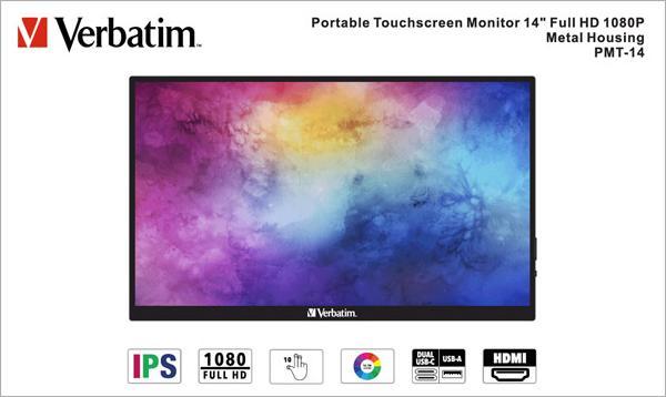 Actual product image Verbatim PMT-14 (1920 x 1080 pixels, 14")