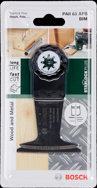 Produktbild Bosch Zubehör Tauchsägeblatt AII 65 APB Starlock BIM, Wood and Metal, 40 x 65 mm