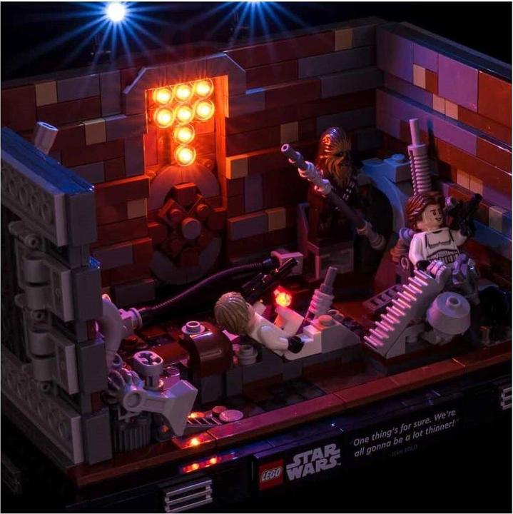 Produktbild Light my bricks LED Licht Set für LEGO Star Wars Müllpresse im Todesstern – Diorama