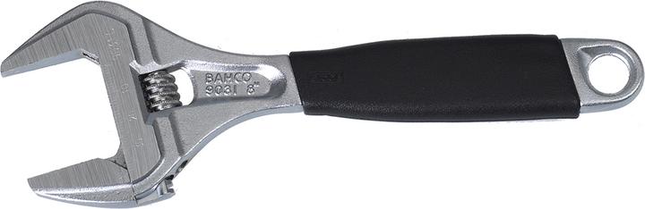 Image du produit Bahco Clé à molette ERGO 32 mm à ouverture extra-large, écrou central et poignée en caoutchouc, chromée (32 mm)
