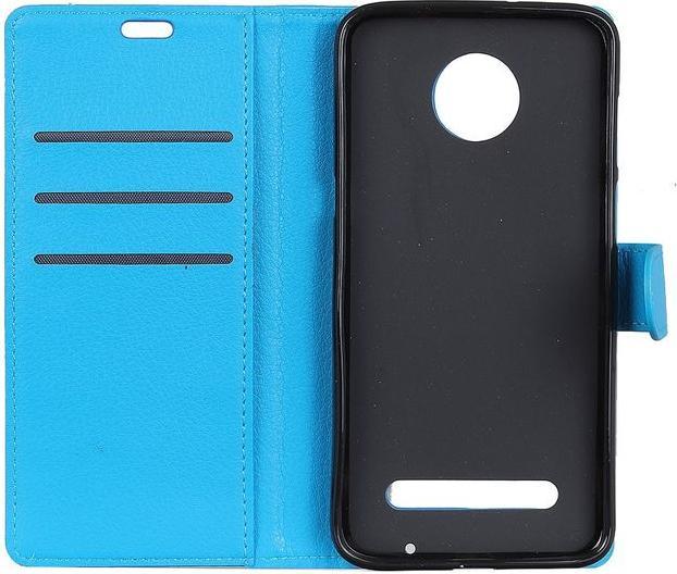 Actual product image MU Classic Litchi Leather Bookcover Series (Motorola Moto Z3 Play)